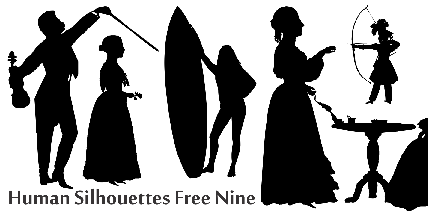 Human Silhouettes Free Nine